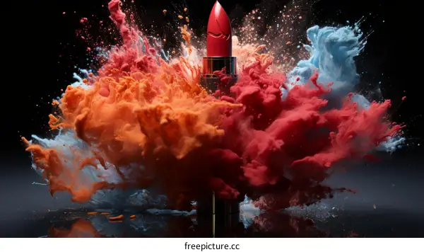 Explosion of Lipstick Powders