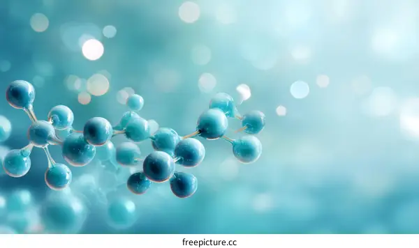 Abstract Illustration of Molecular Structure