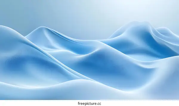 Abstract Blue Wavy Background Design