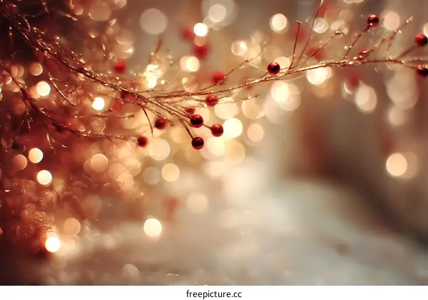 Christmas Decorations Bokeh Background