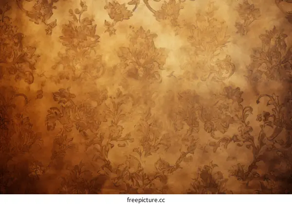 brown floral damask background