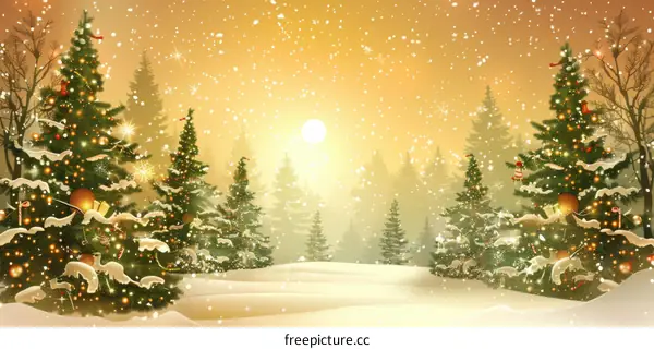 Christmas Snow Scenery