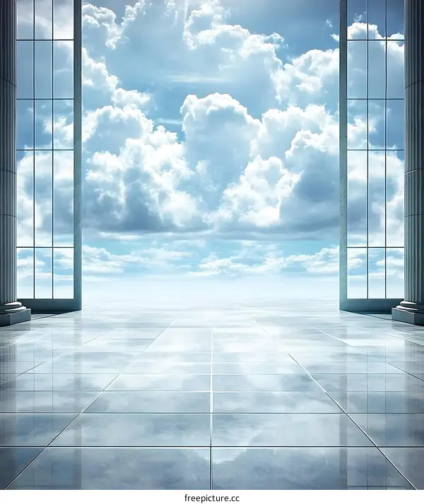 Large Windows with View of Sky