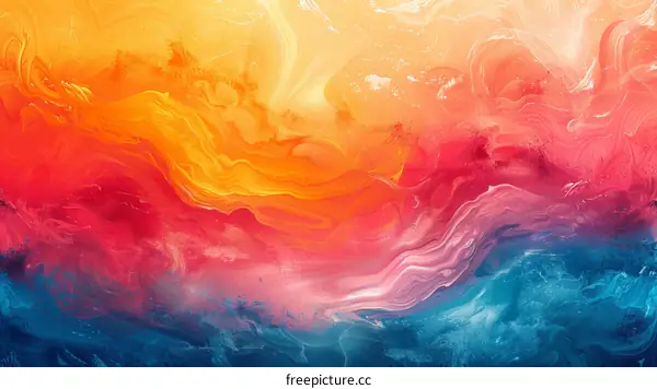Vibrant Color Burst in Abstract Canvas Art
