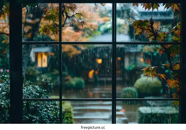 Rainy Day Through the Window