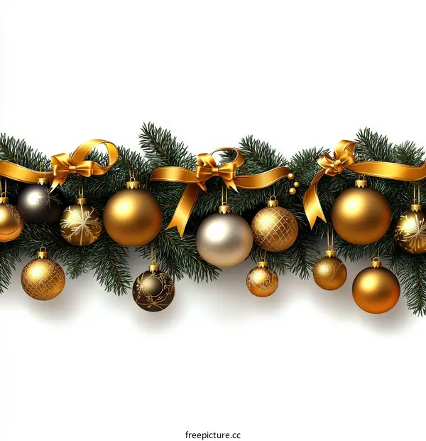 Christmas Ornament Border Design
