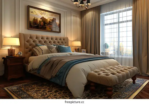 European-style bedroom renderings