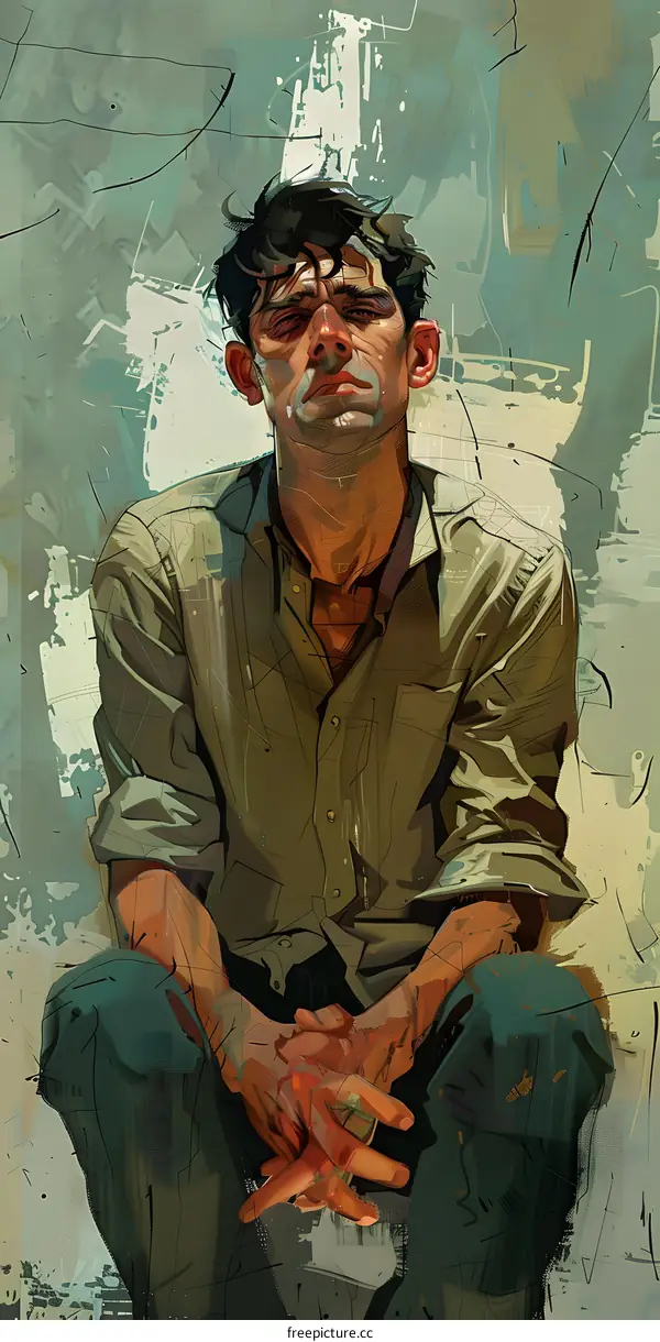 portrait of a man with dark hair and a beard wearing a green shirt