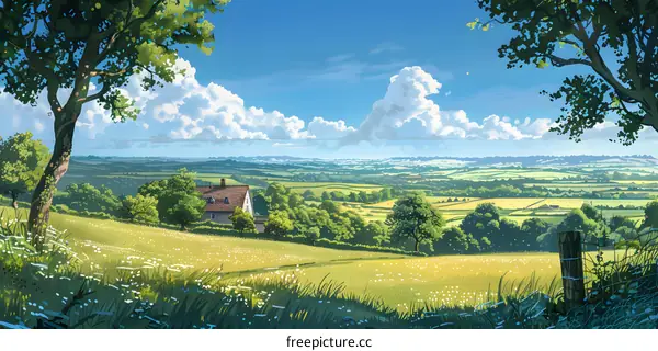 Serene Countryside Landscape
