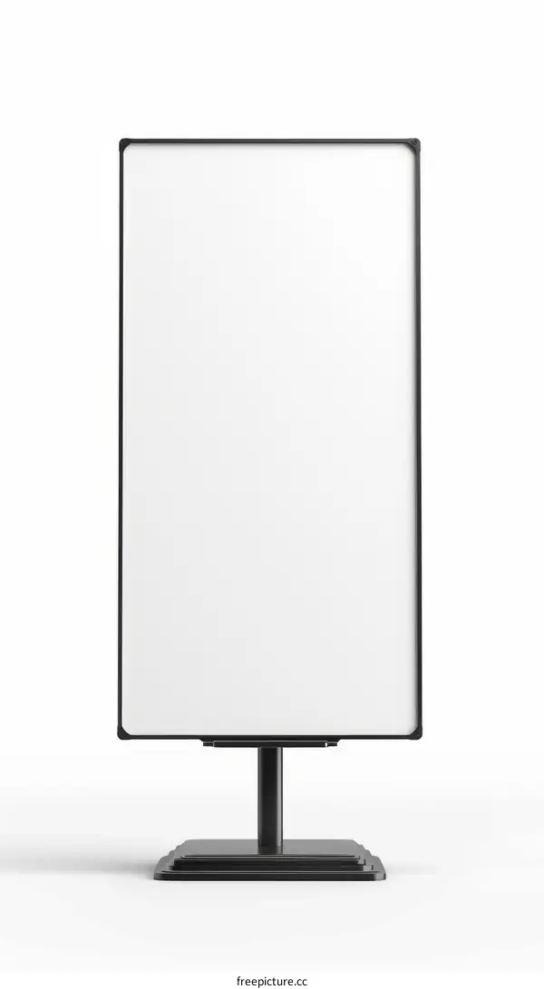 Blank Billboard Ad Mockup on White Background