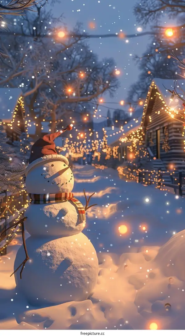 Snowy Christmas Village