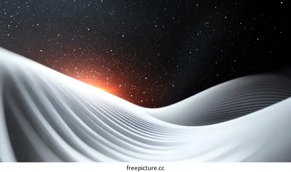 Abstract Futuristic Space Landscape