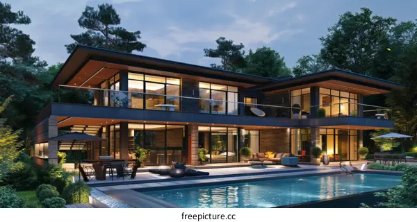 Luxury House with Swimming Pool and Garden