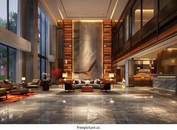 Luxury Hotel Lobby Interior Design