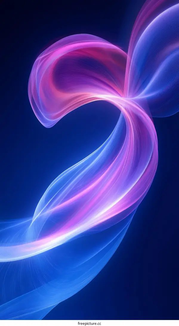 Abstract Colorful Flowing Lines Design