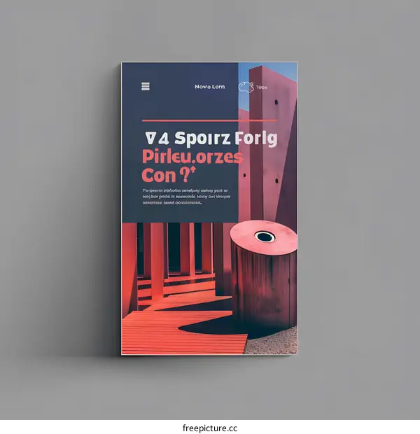 Red Modern Building Architecture Design