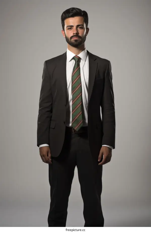 Young professional man in a suit and tie