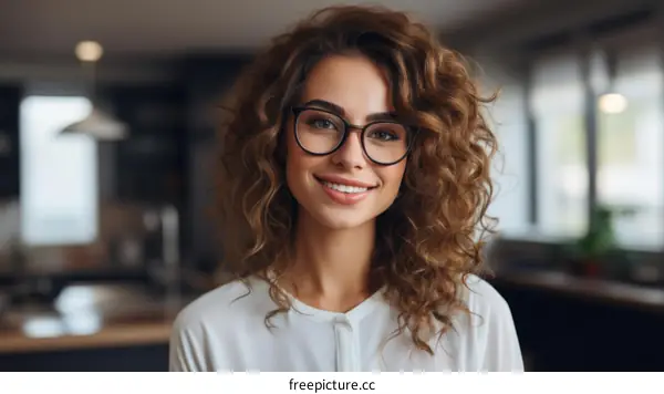 Portrait of a young professional woman smiling