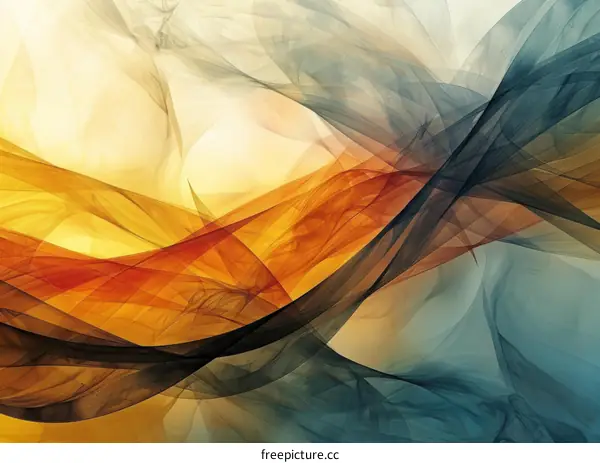 Abstract Flowing Colors Design