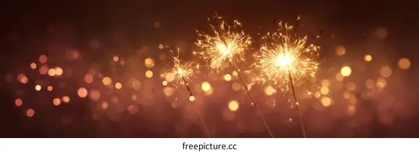 Sparkling Fireworks Celebration Background
