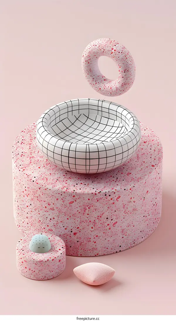 Geometric Shapes Abstract 3D Render