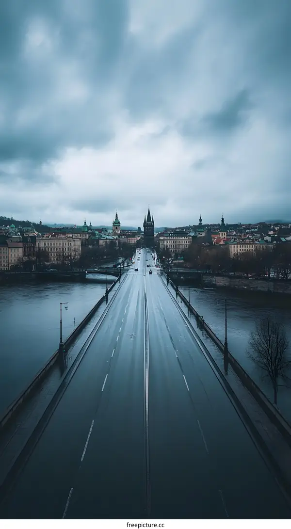 Empty Bridge in a European City