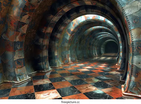 Mysterious Surrealism - Dark Hallway