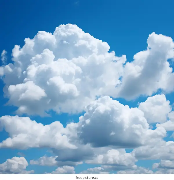 White Clouds in Blue Sky