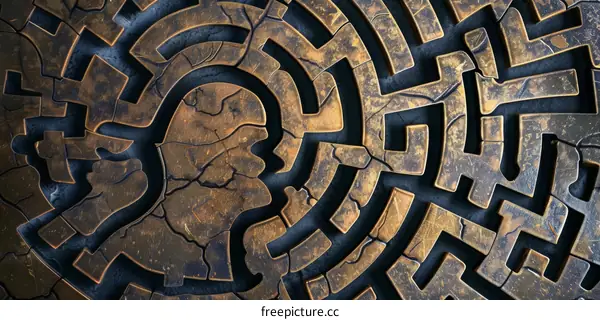 Golden Maze: A Puzzle of Interlocking Pieces