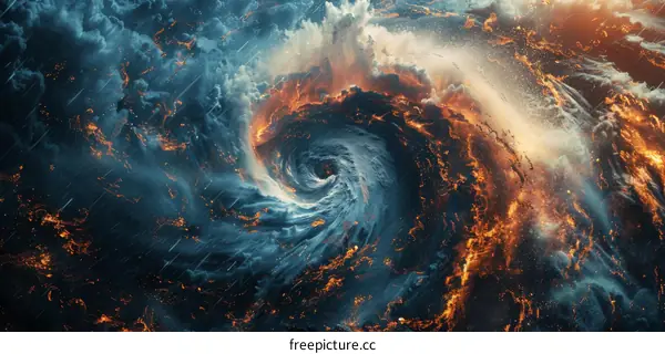 Fire and Ice Collide: A Powerful and Mesmerizing Natural Spectacle