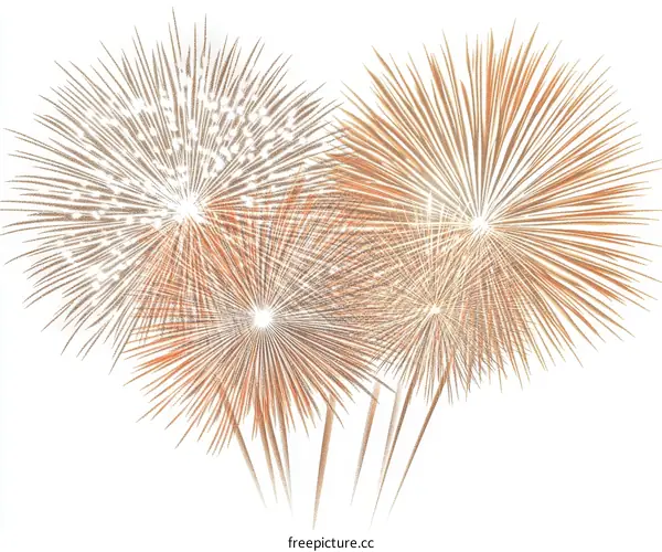 Colorful Fireworks Display Illustration