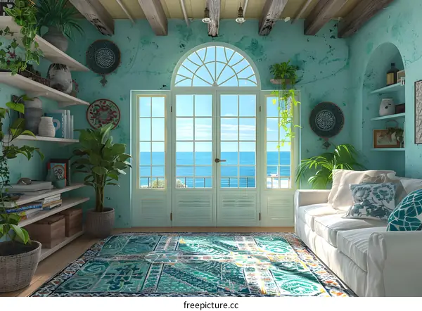 coastal living room interior design