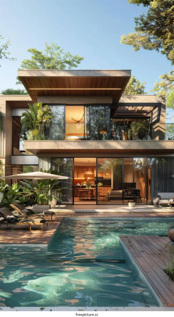 Modern Tropical House with Swimming Pool