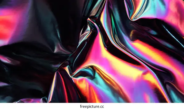 Abstract Holographic Fabric Texture