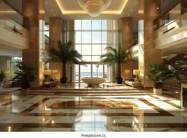 The magnificent lobby