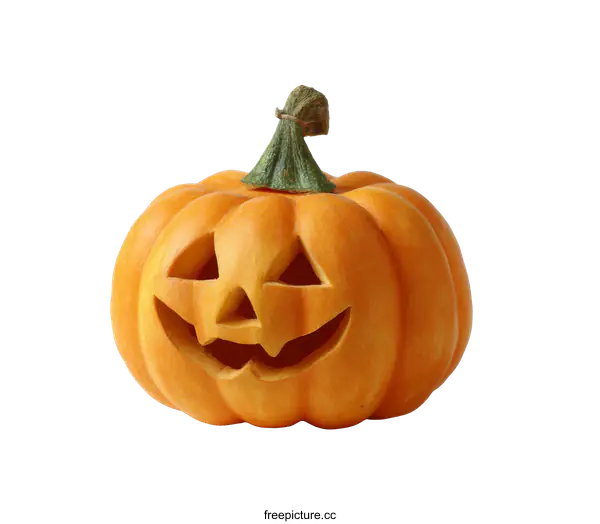 [Transparent Background PNG]Halloween Pumpkin Decoration Isolated on White