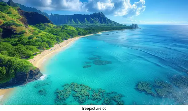 Aerial view of Honolulu, Hawaii