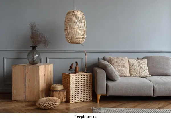 Modern Living Room Interior Design with Natural Elements