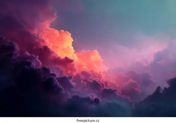 Dramatic Colorful Cloudscape Sky