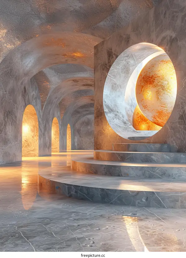 Abstract Marble Architectural Design