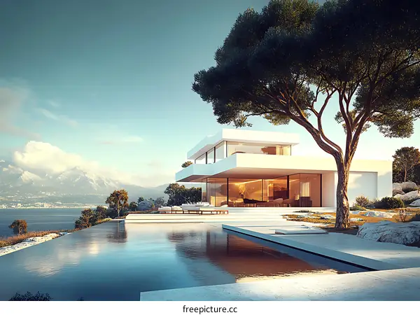 Modern Coastal Villa with Infinity Pool