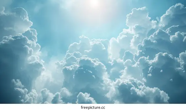 Blue sky and white clouds