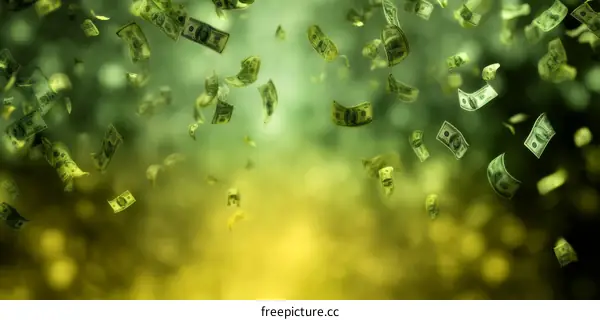 Falling Money Background Design