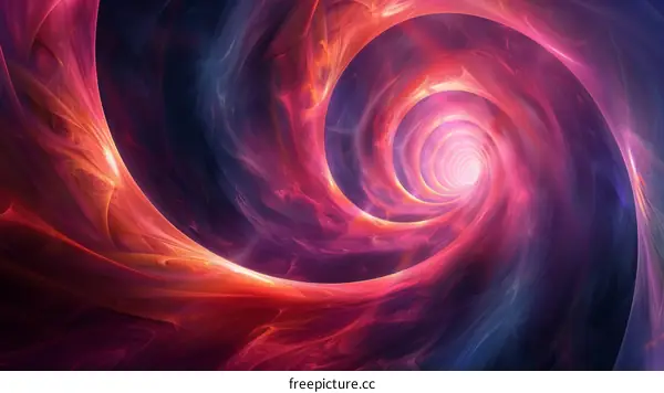 Abstract Colorful Spiral Vortex Design