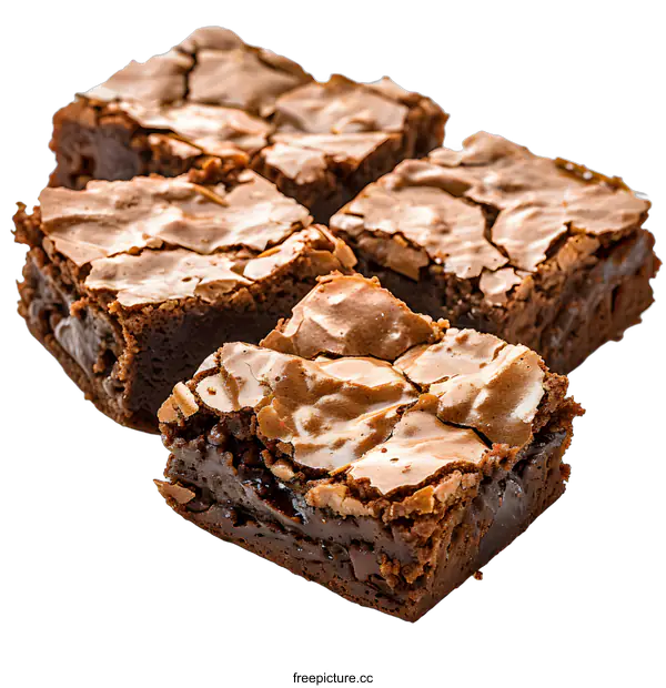 [Transparent Background PNG]A plate of brownies