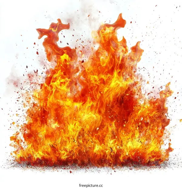 Fiery Explosion Abstract Background