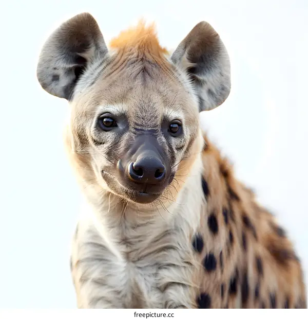 portrait of a spotted hyena