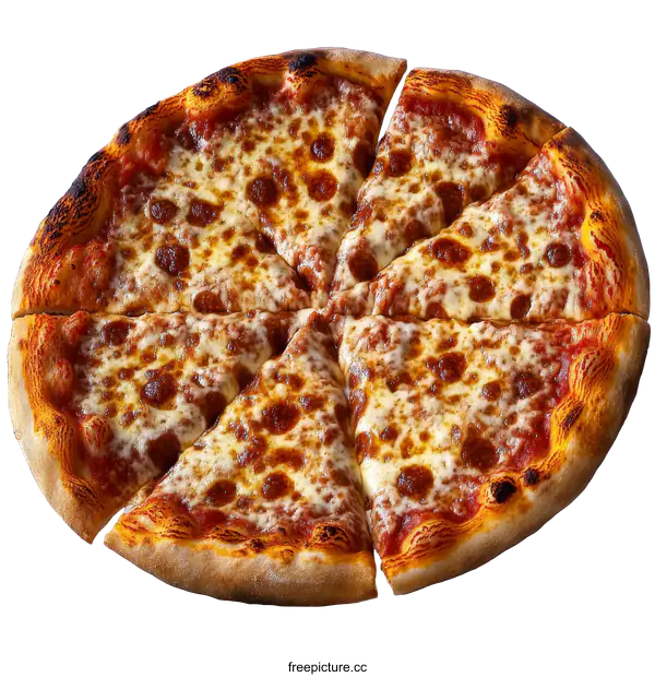 [Transparent Background PNG]Delicious Sliced Cheese Pizza