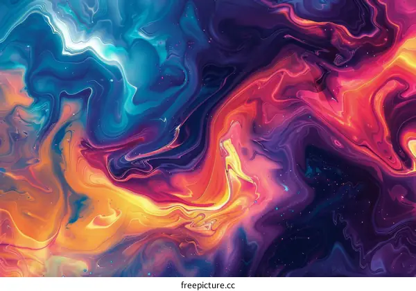 Colorful abstract painting