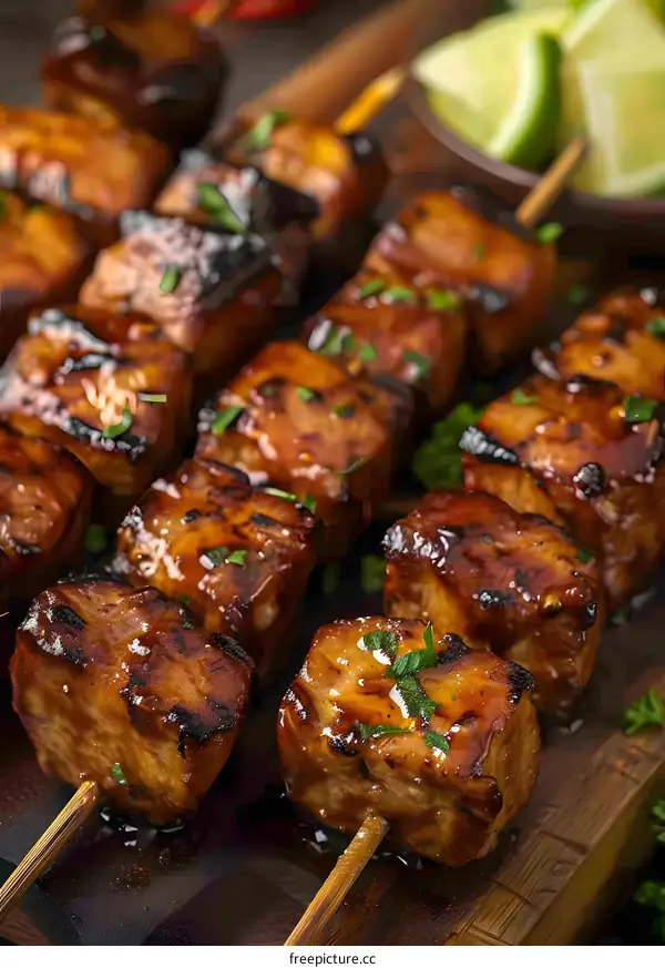 Grilled tofu skewers